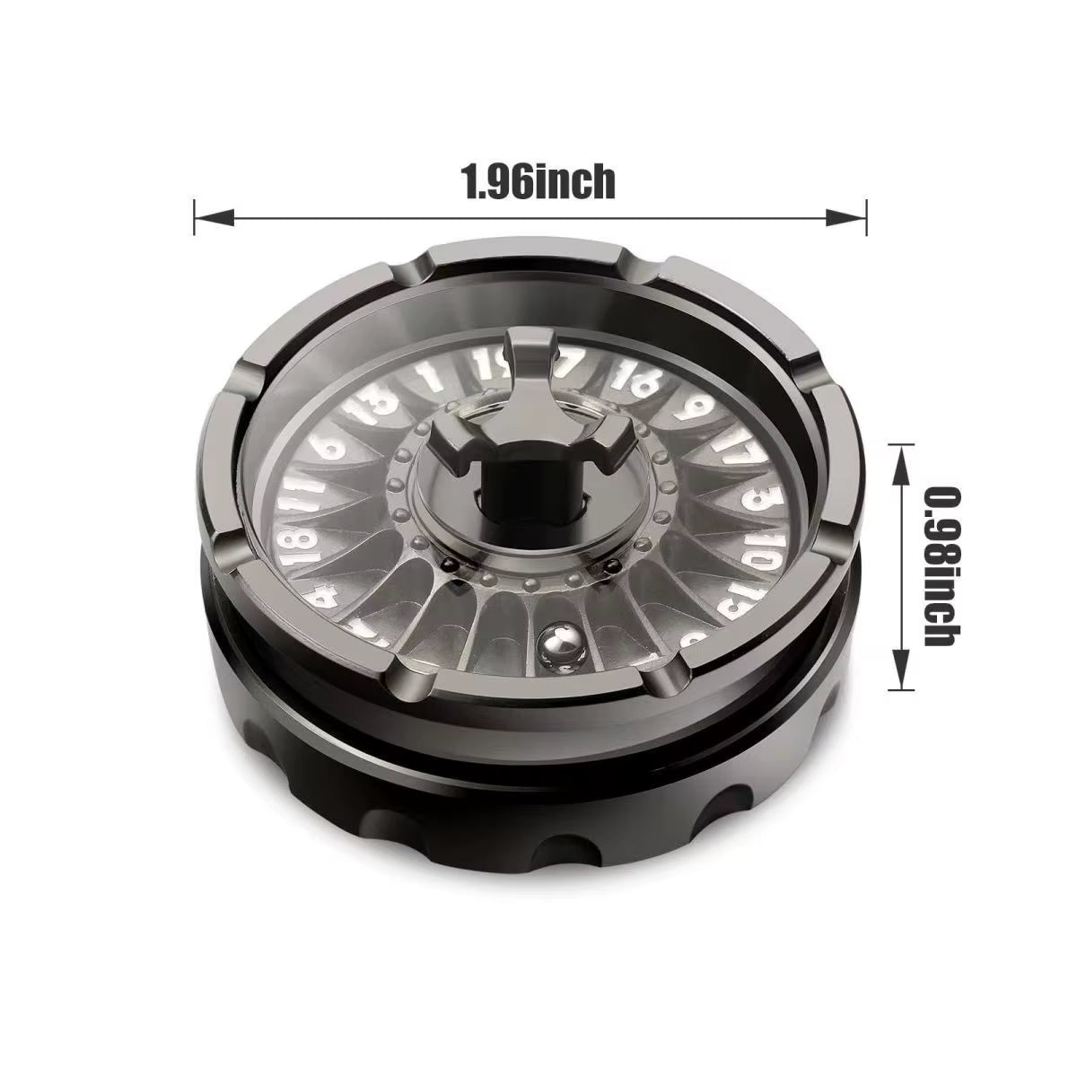 Metal Roulette Dice D&D Rpg Dice Fingertip Gyro Dice Metal Dice for Dungeons and Dragons DND Metal Dice Role Playing Games Dice