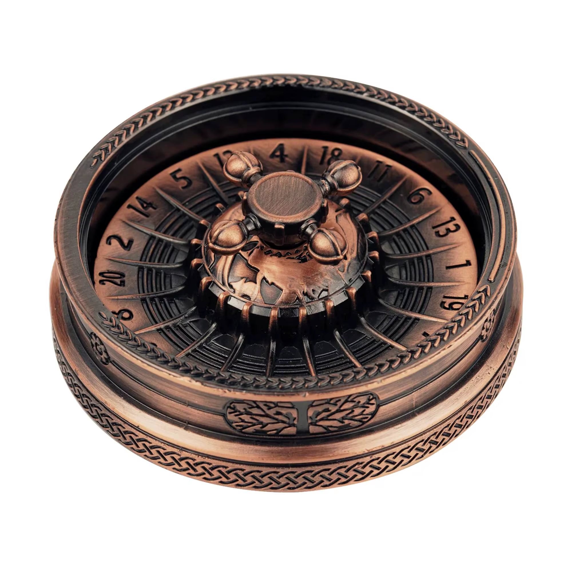 Metal Roulette Dice D&D Rpg Dice Fingertip Gyro Dice Metal Dice for Dungeons and Dragons DND Metal Dice Role Playing Games Dice