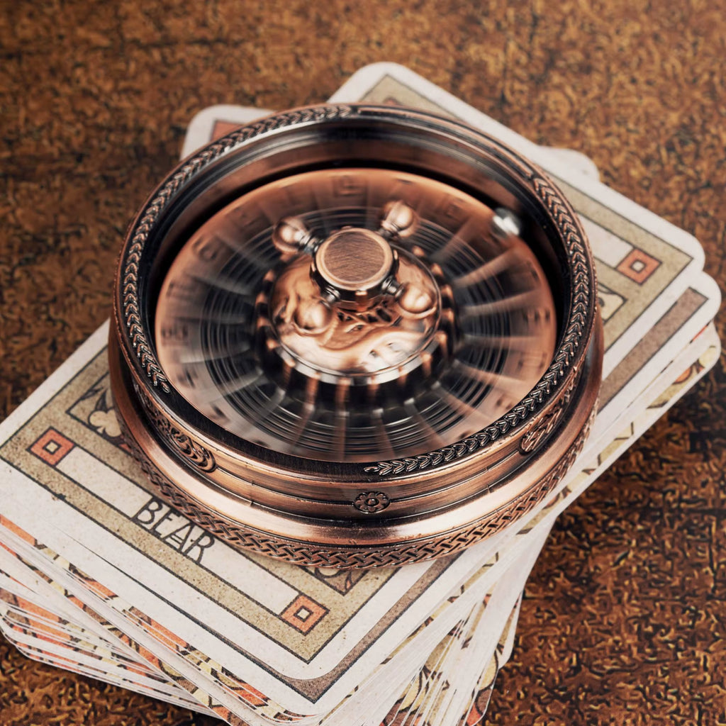 Metal Roulette Dice D&D Rpg Dice Fingertip Gyro Dice Metal Dice for Dungeons and Dragons DND Metal Dice Role Playing Games Dice