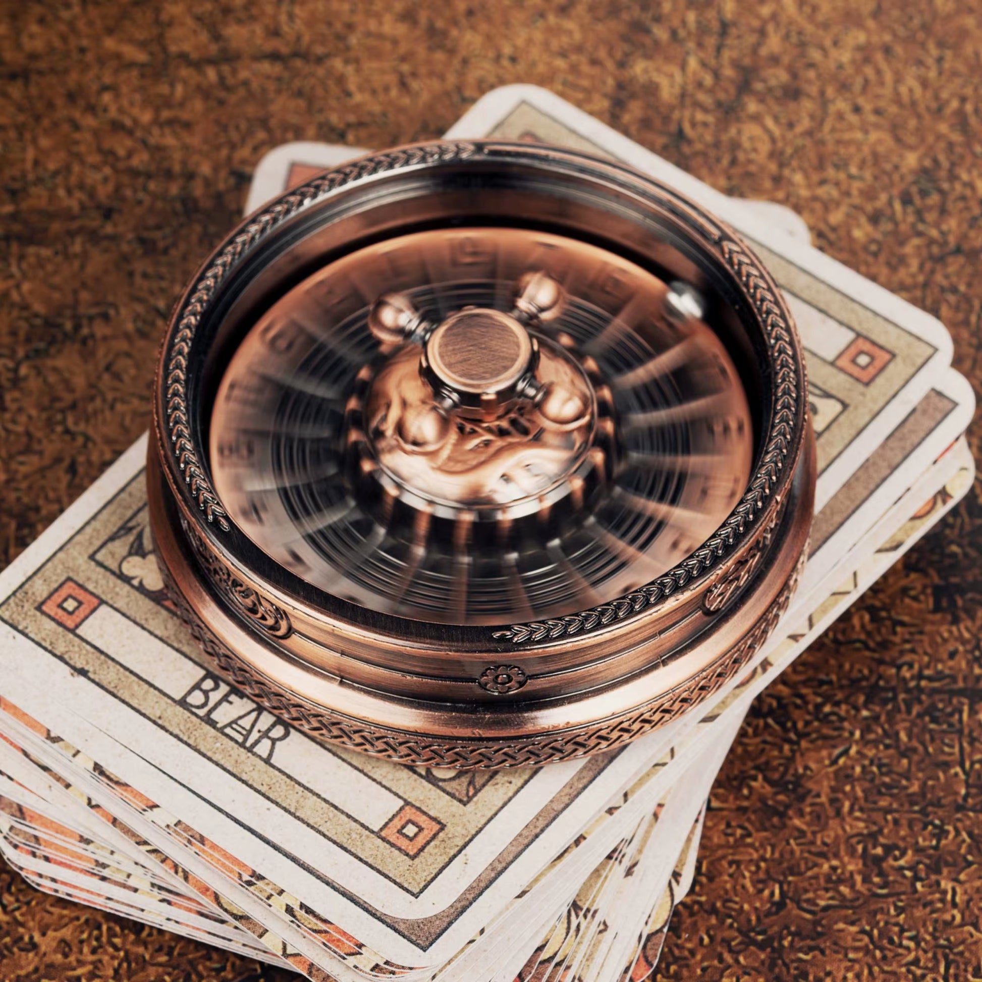 Metal Roulette Dice D&D Rpg Dice Fingertip Gyro Dice Metal Dice for Dungeons and Dragons DND Metal Dice Role Playing Games Dice