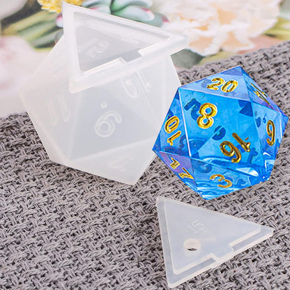 Polyhedral Dice Molds - D20, D6, Standard Dice Silicone Molds for DIY Epoxy Resi