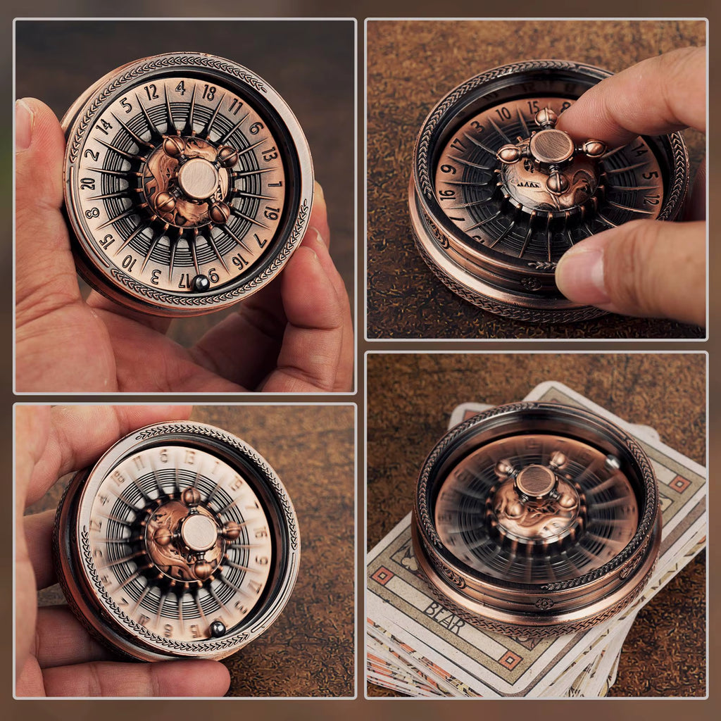 Metal Roulette Dice D&D Rpg Dice Fingertip Gyro Dice Metal Dice for Dungeons and Dragons DND Metal Dice Role Playing Games Dice