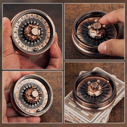 Metal Roulette Dice D&D Rpg Dice Fingertip Gyro Dice Metal Dice for Dungeons and Dragons DND Metal Dice Role Playing Games Dice