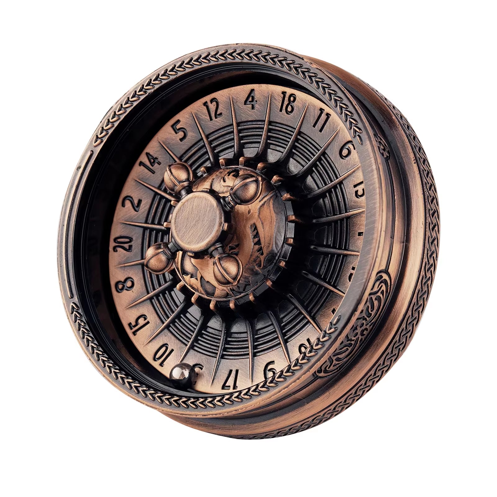 Metal Roulette Dice D&D Rpg Dice Fingertip Gyro Dice Metal Dice for Dungeons and Dragons DND Metal Dice Role Playing Games Dice