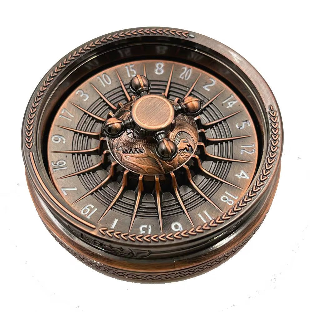 Metal Roulette Dice D&D Rpg Dice Fingertip Gyro Dice Metal Dice for Dungeons and Dragons DND Metal Dice Role Playing Games Dice