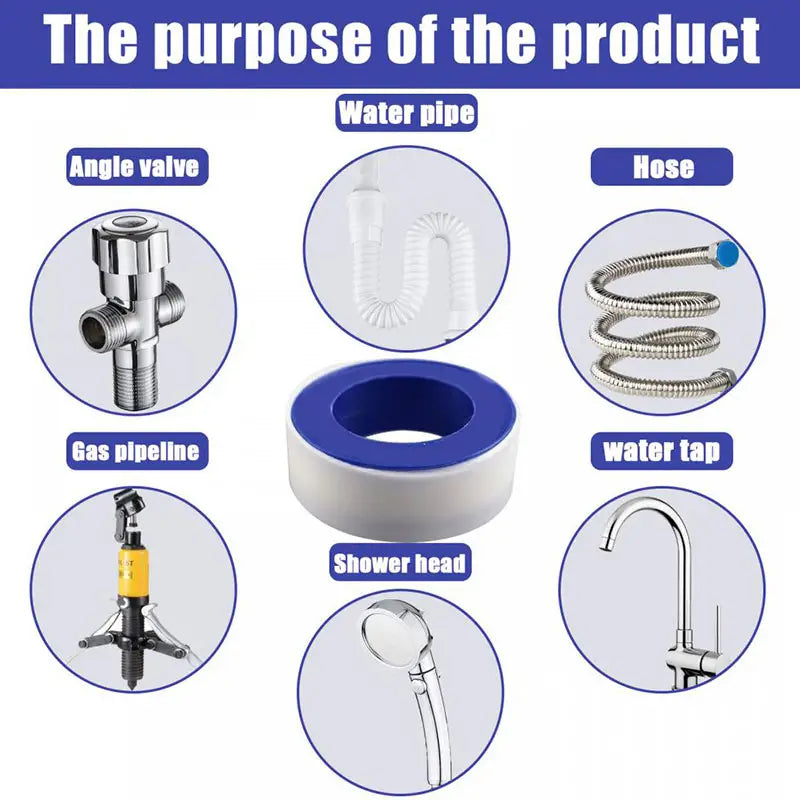 1Pcs PTFE Thread Seal Tape for Plumbing Home Improvement