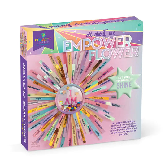 Craft-tastic – Empower Flower – DIY Arts & Crafts Kit – Creative & Fun Project to Encourage Self-Expression Build Self-Esteem & Create Confidence in Kids Tween & Teens