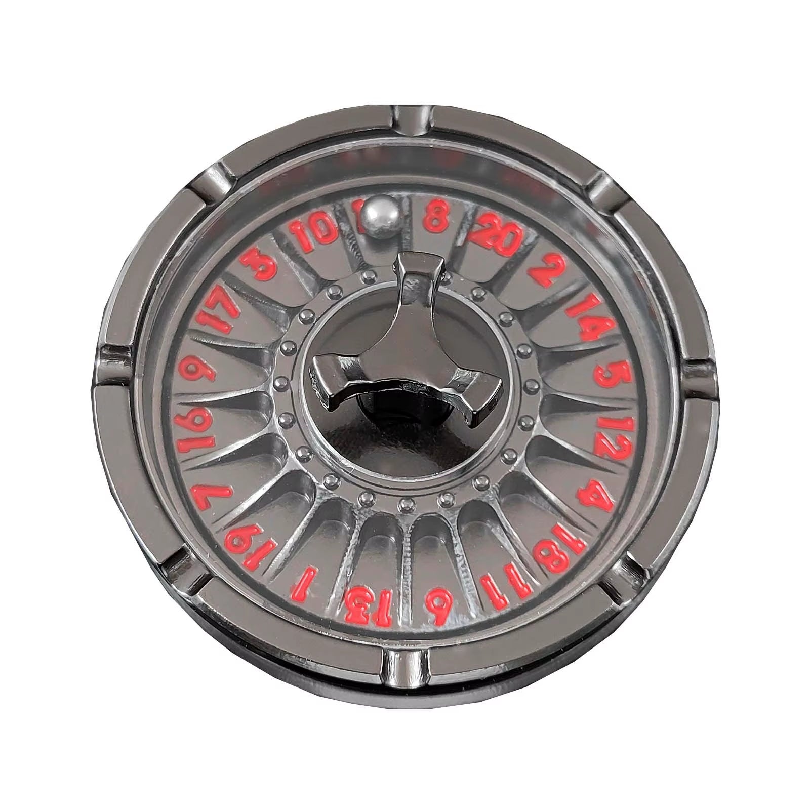 Metal Roulette Dice D&D Rpg Dice Fingertip Gyro Dice Metal Dice for Dungeons and Dragons DND Metal Dice Role Playing Games Dice