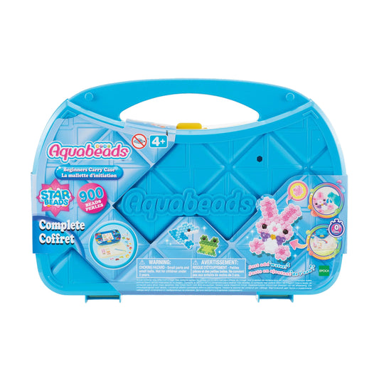 Aquabeads Beginners Carry Case - Fun and Creative Arts & Crafts Bead Kit for Kids Ages 4 and Up - Includes Over 900 Beads